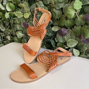 American Eagle Outfitters Women Shoes| Sandals Brown/Tan Strap size 11